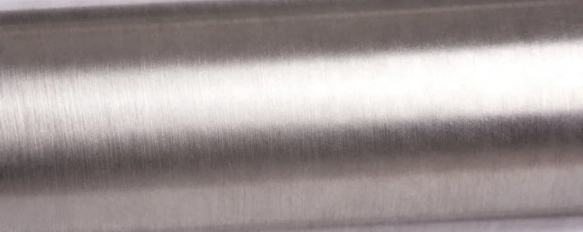 Brushed titanium tube